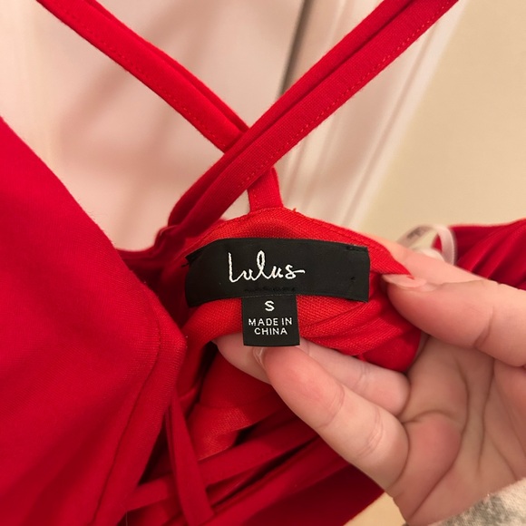 Lulu’s Red Mini Dress - Picture 5 of 5